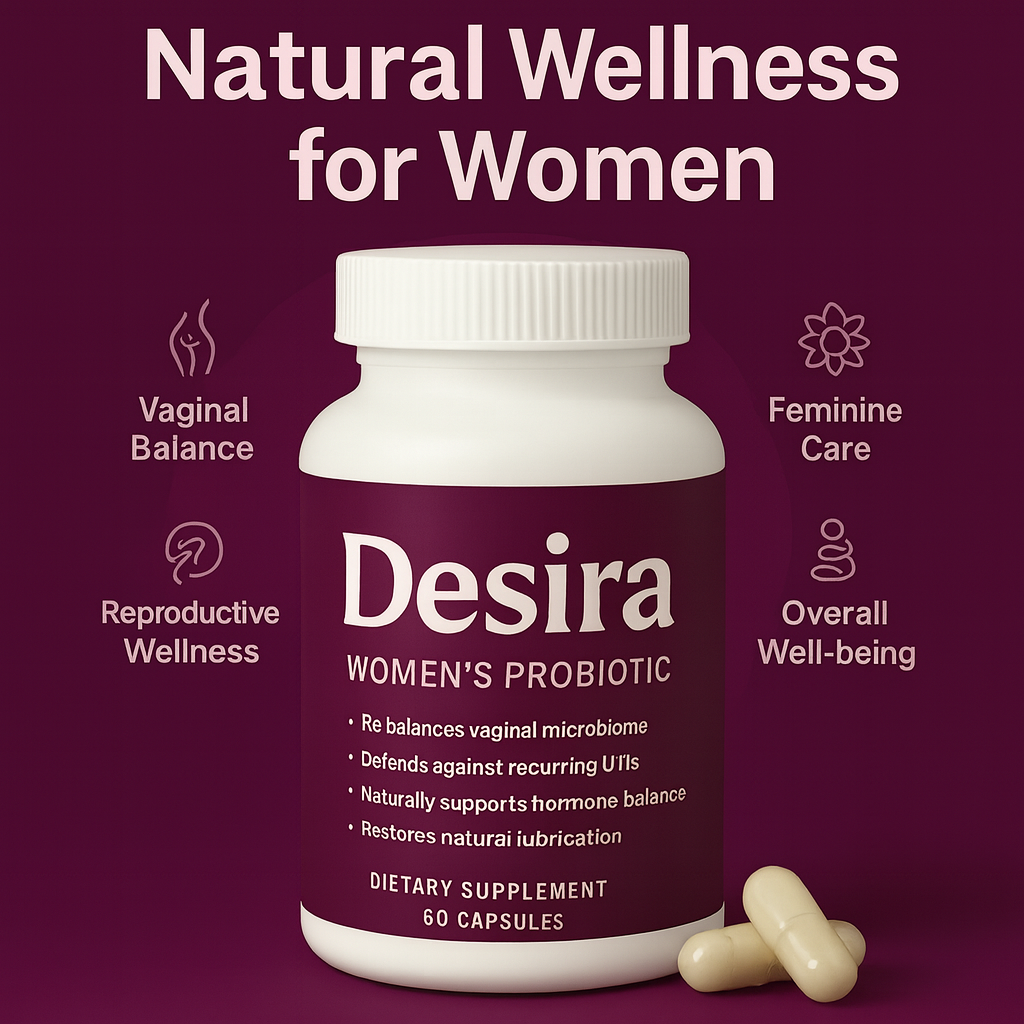 Desira™ the first 4-in-1Vaginal Microbiome Restorer designed to target every critical aspect of women’s intimate health.