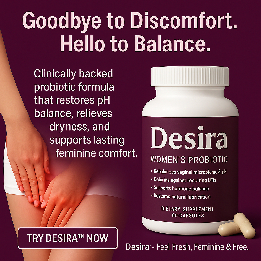 Desira™ the first 4-in-1Vaginal Microbiome Restorer designed to target every critical aspect of women’s intimate health.