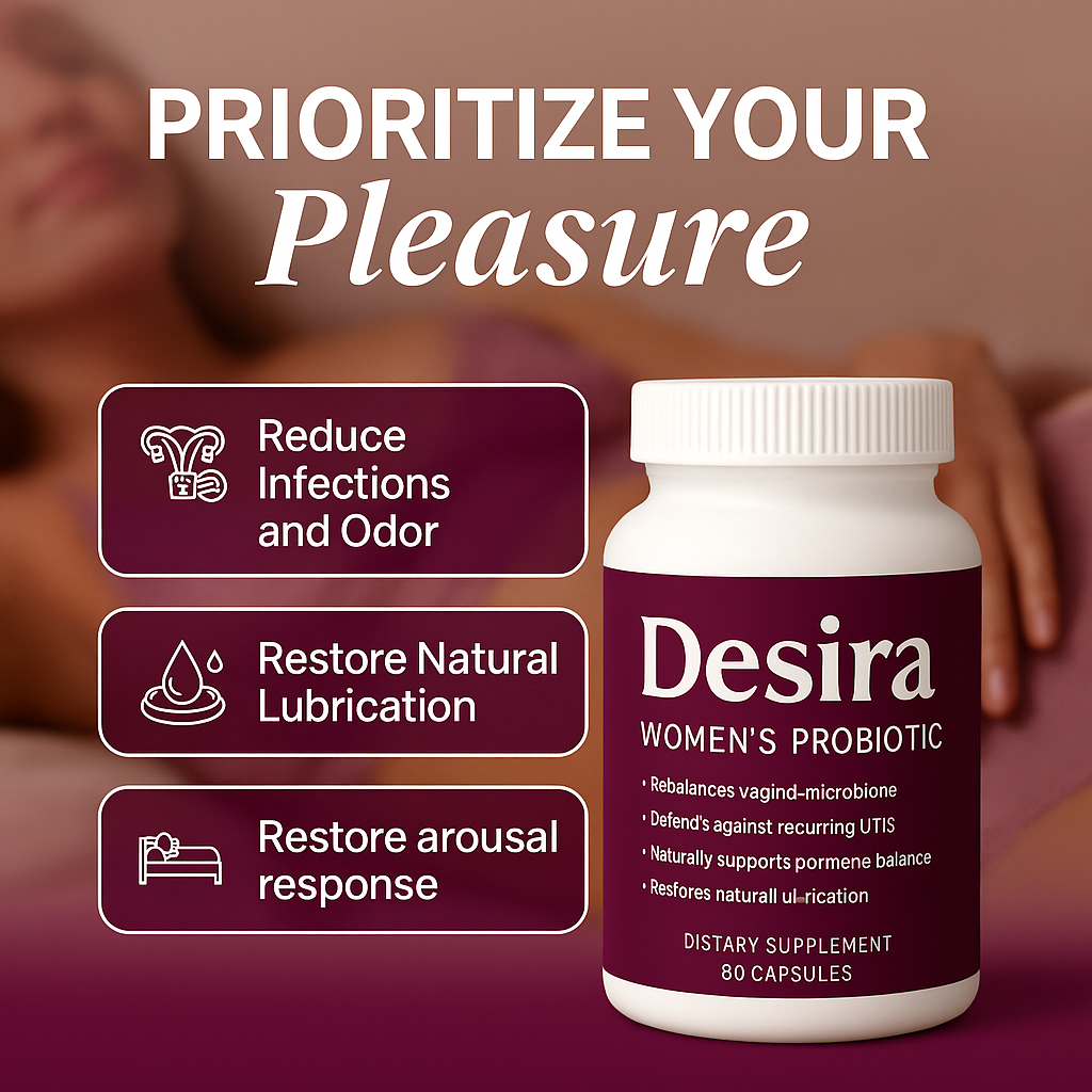 Desira™ the first 4-in-1Vaginal Microbiome Restorer designed to target every critical aspect of women’s intimate health.