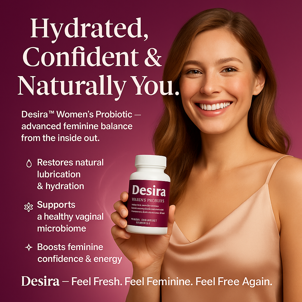 Desira™ the first 4-in-1Vaginal Microbiome Restorer designed to target every critical aspect of women’s intimate health.