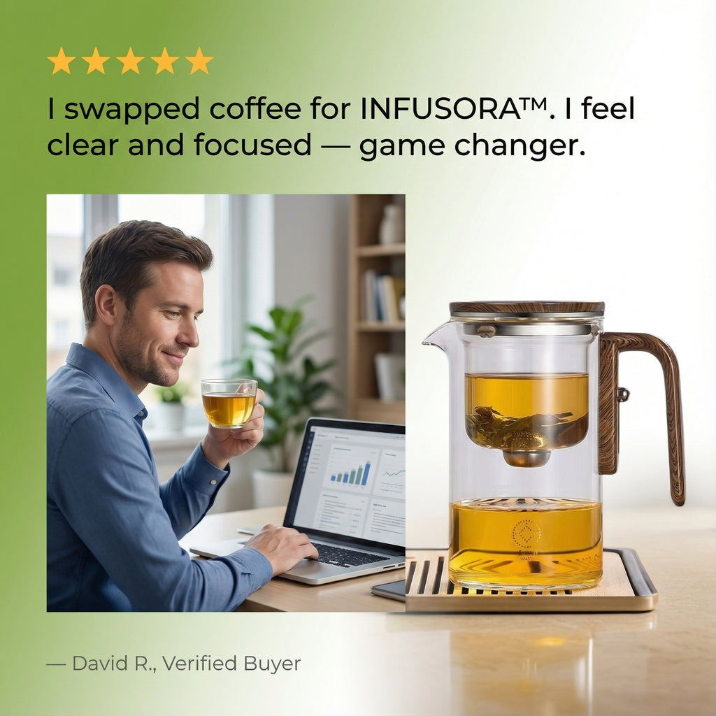 INFUSORA™ Teapot I Never Drink Bitter Tea Again.